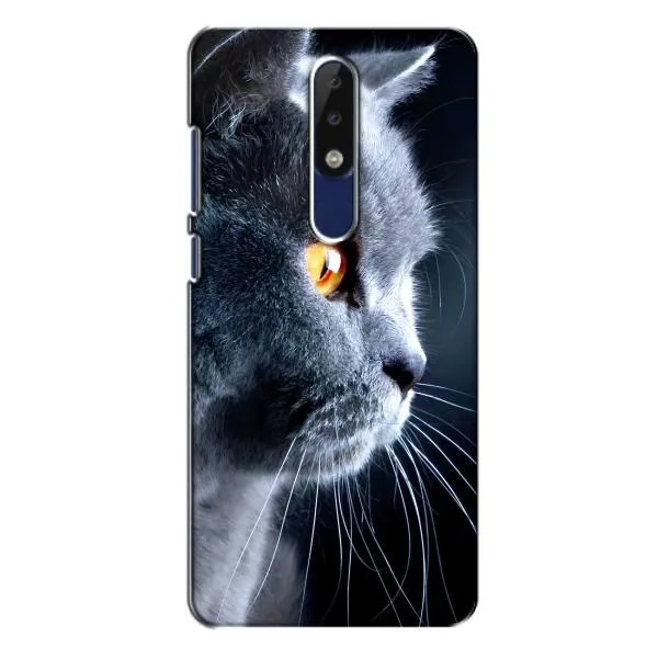 Чехол с принтом «Серый Кот» для Nokia 5.1 Plus (X5)