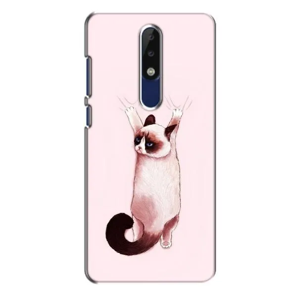 Чехол с принтом «Котик падает» для Nokia 5.1 Plus (X5)