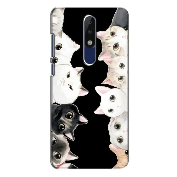 Чехол с принтом «Взгляд котов» для Nokia 5.1 Plus (X5)