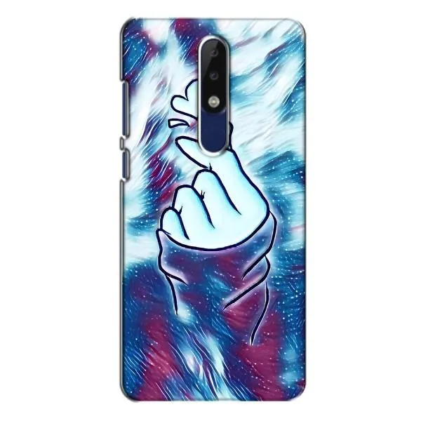 Чехол с принтом «Радужное сердце» для Nokia 5.1 Plus (X5)