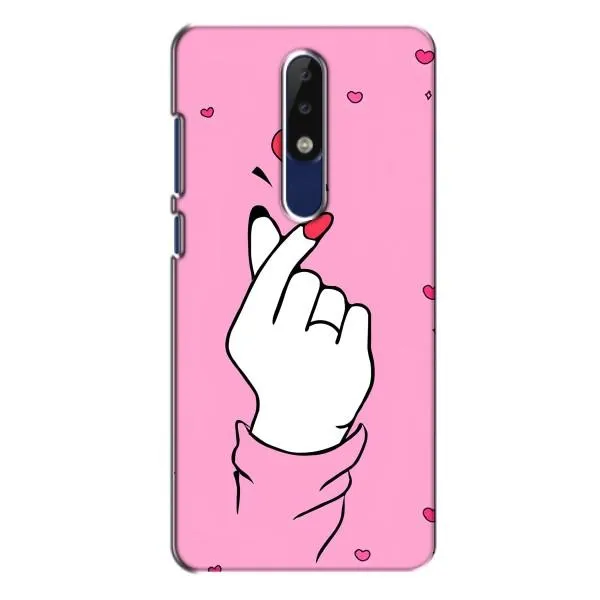 Чехол с принтом «Знак Love» для Nokia 5.1 Plus (X5)