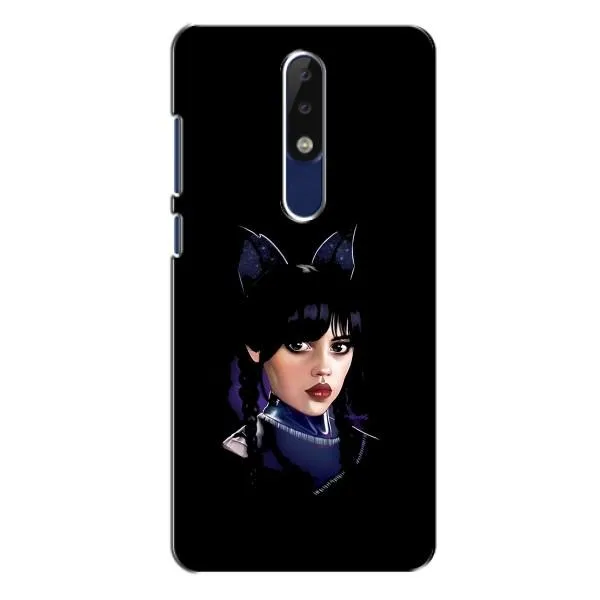 Чехол с принтом «серьезная Уэнздей» для Nokia 5.1 Plus (X5)