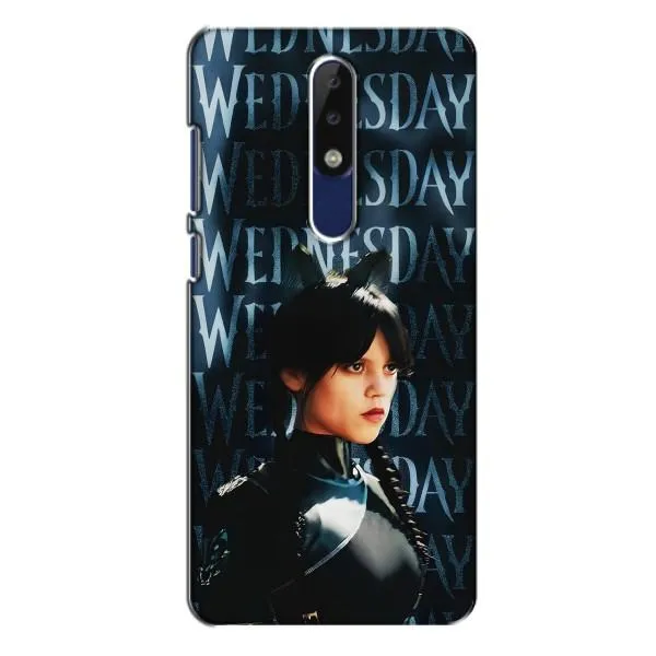 Чехол с принтом «Уэнздей кошка» для Nokia 5.1 Plus (X5)