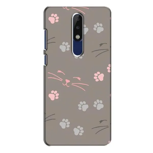 Чехол с принтом «Лапы и усы» для Nokia 5.1 Plus (X5)