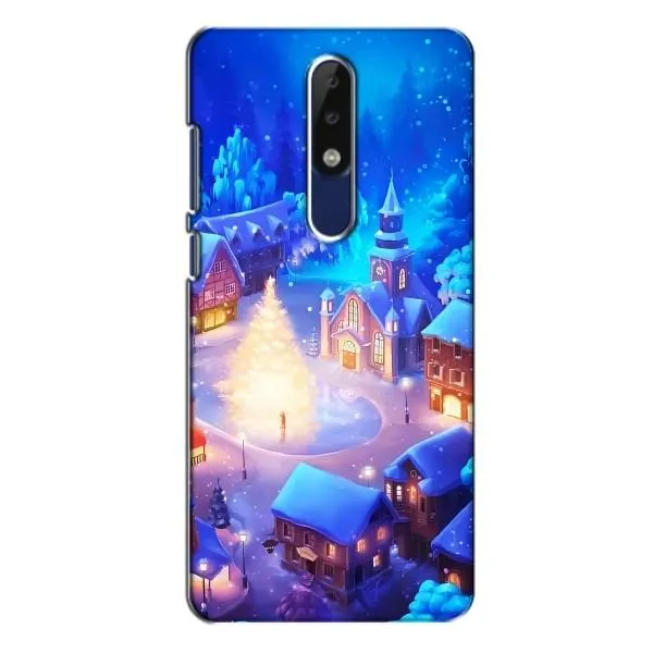 Чохол з принтом «Різдвяне місто» для Nokia 5.1 Plus (X5)