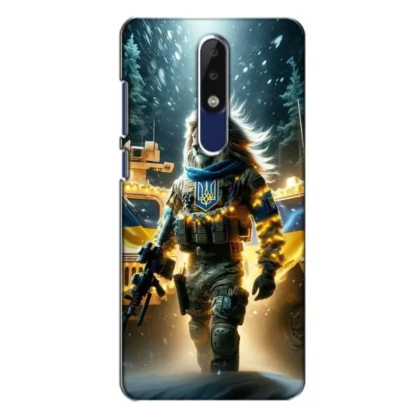 Чехол с принтом «ЛЕВ ЗСУ» для Nokia 5.1 Plus (X5)