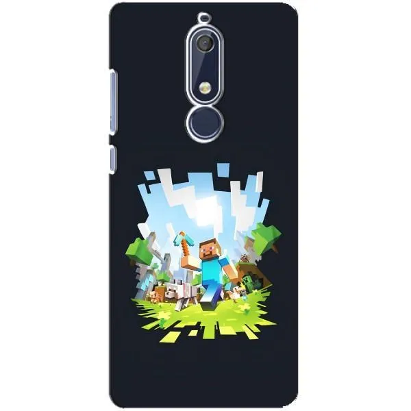 Чехол с принтом «персонажи Minecraft» для Nokia 5.1 (2018) Чехол с принтом «персонажи Minecraft» для Nokia 5.1 (2018)