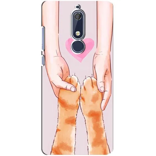 Чехол с принтом «Любовь к котикам» для Nokia 5.1 (2018)