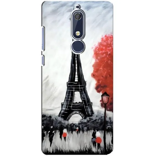 Чехол с принтом «Башня в Париже» для Nokia 5.1 (2018) Чехол с принтом «Башня в Париже» для Nokia 5.1 (2018)