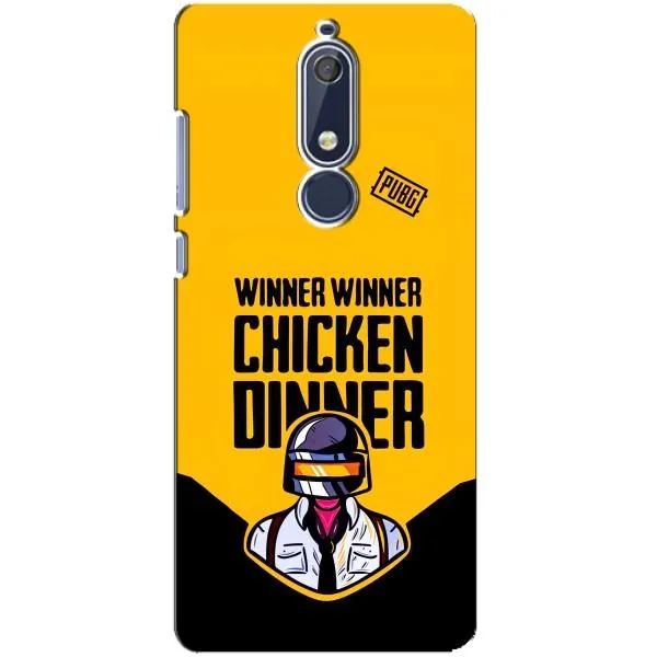 Чехол с принтом «Pubg шлем» для Nokia 5.1 (2018)