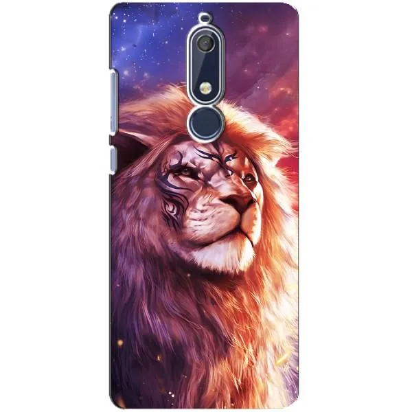 Чехол с принтом «Красочный Лев» для Nokia 5.1 (2018)