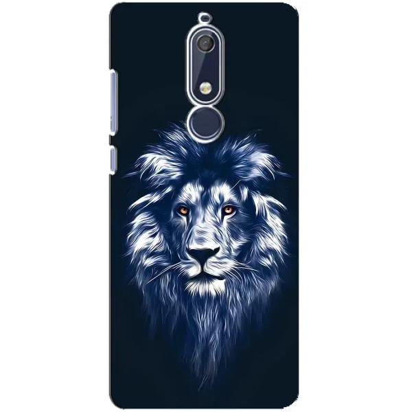 Чехол с принтом «Синий Лев» для Nokia 5.1 (2018)
