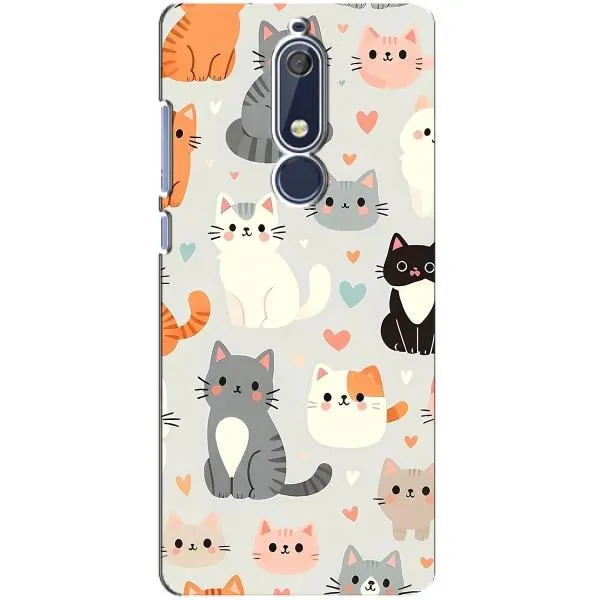 Чехол с принтом «Коллаж котов» для Nokia 5.1 (2018) Чехол с принтом «Коллаж котов» для Nokia 5.1 (2018)