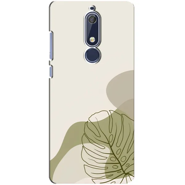 Чехол с принтом «Зеленая монстера дизайн» для Nokia 5.1 (2018) Чехол с принтом «Зеленая монстера дизайн» для Nokia 5.1 (2018)