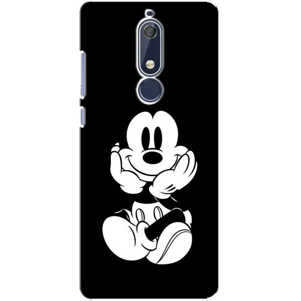 Чехол с принтом «Микки на черном» для Nokia 5.1 (2018)
