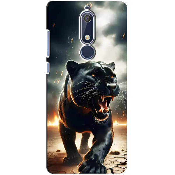 Чехол с принтом «Черная пантера» для Nokia 5.1 (2018)