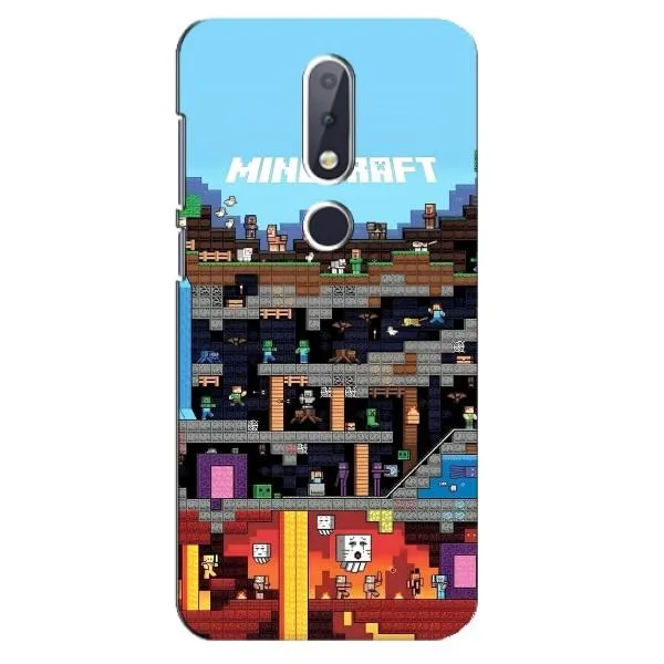 Чехол с принтом «фон Minecraft» для Nokia 6.1 Plus Чехол с принтом «фон Minecraft» для Nokia 6.1 Plus