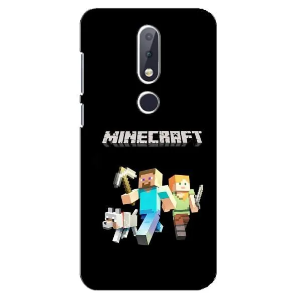 Чехол с принтом «герои Minecraft» для Nokia 6.1 Plus Чехол с принтом «герои Minecraft» для Nokia 6.1 Plus