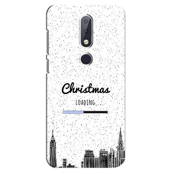Чехол с принтом «Рождество загружается» для Nokia 6.1 Plus