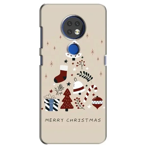Чохол з принтом «Merry Christmas» для Nokia 6.2 (2019)