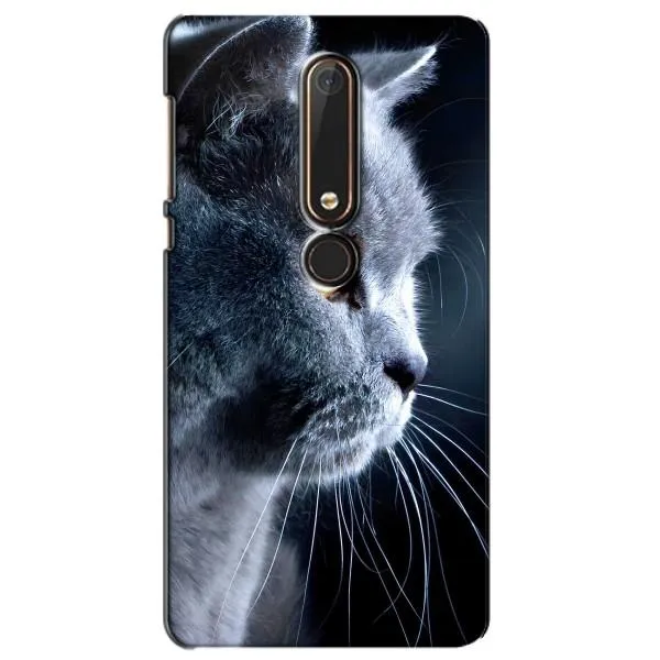 Чехол с принтом «Серый Кот» для Nokia 6 2018