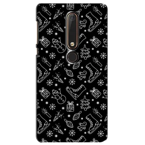Чехол с принтом «Новогодний фон» для Nokia 6 2018 Чехол с принтом «Новогодний фон» для Nokia 6 2018