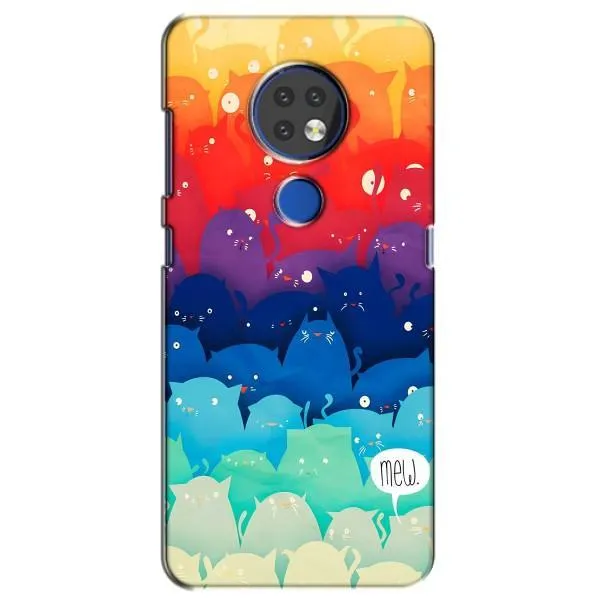 Чехол с принтом «Mew» для Nokia 7.2
