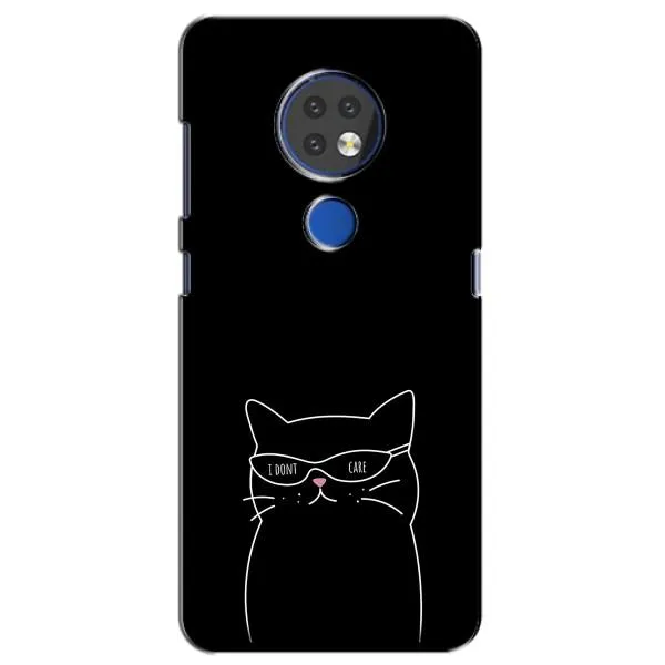 Чехол с принтом «Равнодушный кот» для Nokia 7.2