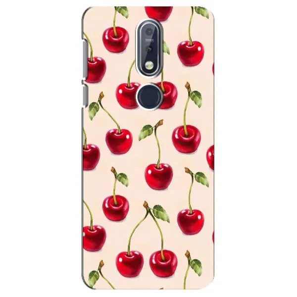 Чехол с принтом «Вишня» для Nokia 7.1 (2018)