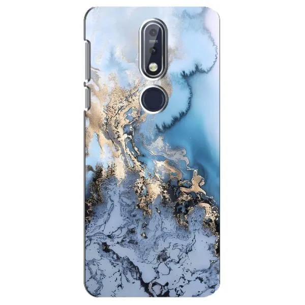 Чехол с принтом «Нежный мрамор» для Nokia 7.1 (2018)