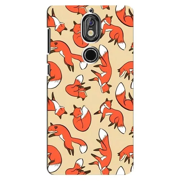 Чехол с принтом «Лисички» для Nokia 7