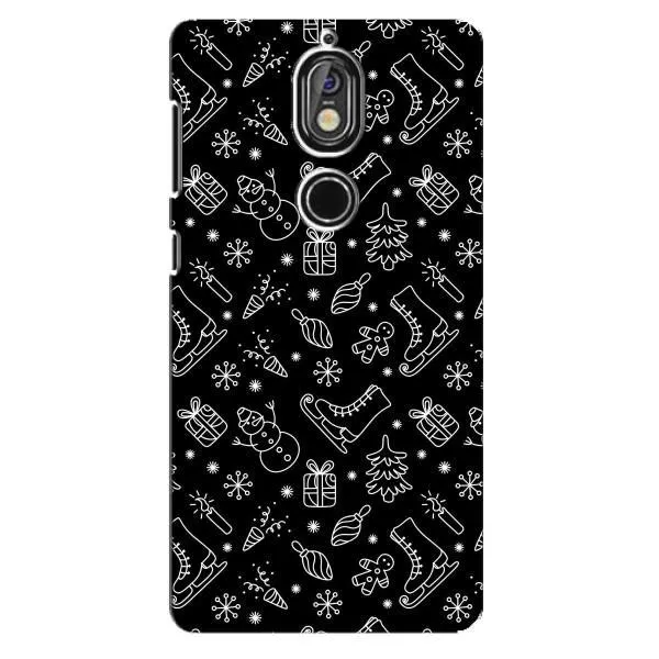 Чехол с принтом «Новогодний фон» для Nokia 7 Чехол с принтом «Новогодний фон» для Nokia 7