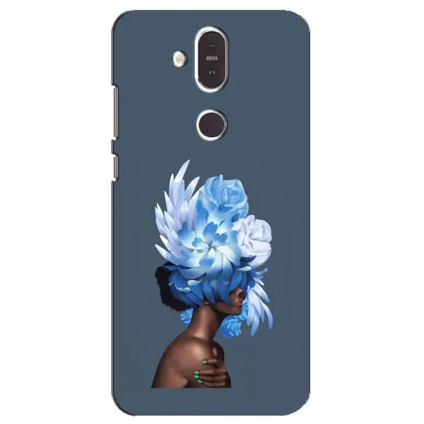 Чехол с принтом «Цветы на голове» для Nokia 8.1 (2018)