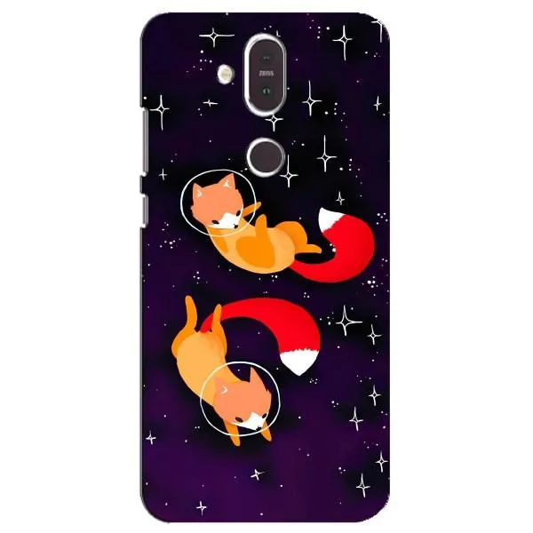 Чехол с принтом «Лисички космонавты» для Nokia 8.1 (2018) Чехол с принтом «Лисички космонавты» для Nokia 8.1 (2018)