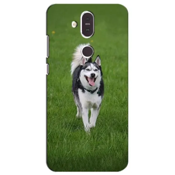 Чехол с принтом «Радостный Хаски» для Nokia 8.1 (2018)
