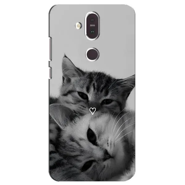Чехол с принтом «Пара котов» для Nokia 8.1 (2018)