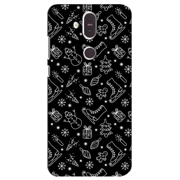 Чехол с принтом «Новогодний фон» для Nokia 8.1 (2018) Чехол с принтом «Новогодний фон» для Nokia 8.1 (2018)
