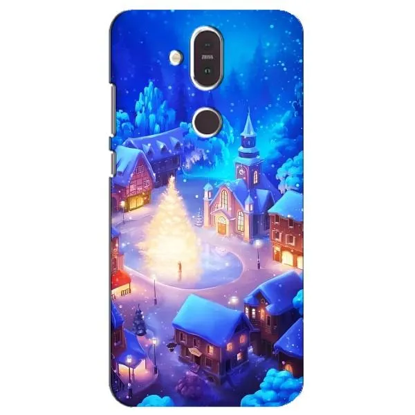 Чехол с принтом «Рождественский город» для Nokia 8.1 (2018)