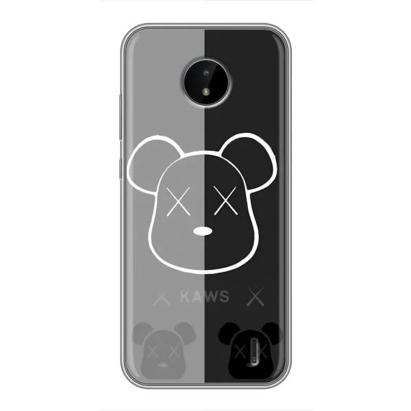 Чехол с принтом «БеарБрик глаза» для Nokia C10