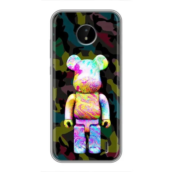 Чехол с принтом «Яркий Bearbrick» для Nokia C10