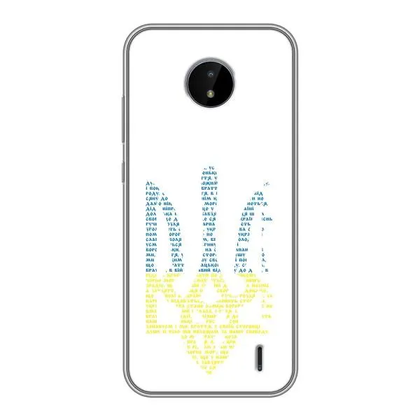 Чехол с принтом «Герб из букв» для Nokia C10
