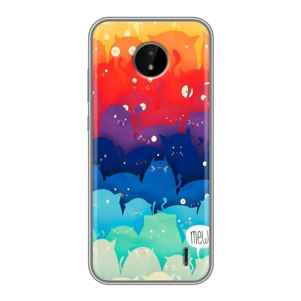 Чехол с принтом «Mew» для Nokia C10