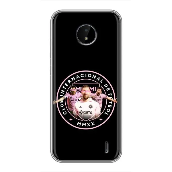 Чохол з принтом «Мессі в лого» для Nokia C20 Plus