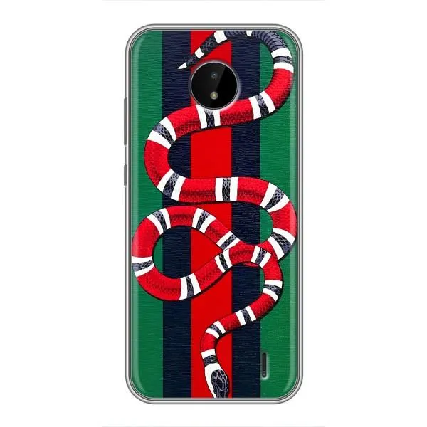 Чохол з принтом «Gucci змія» для Nokia C20 Plus