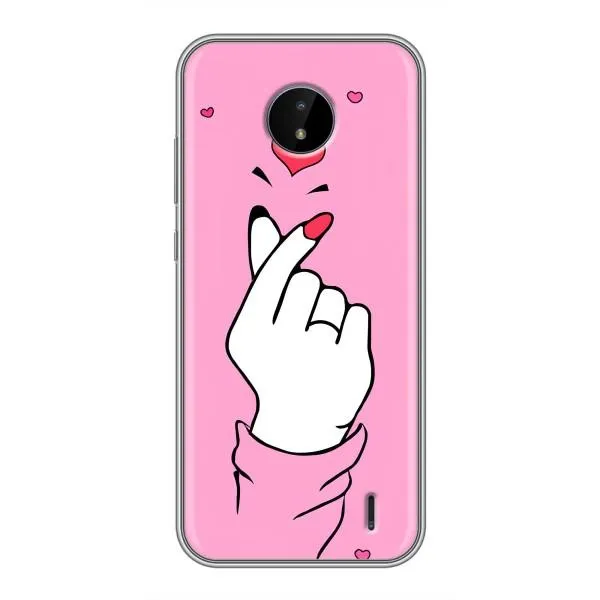 Чехол с принтом «Знак Love» для Nokia C20 Plus