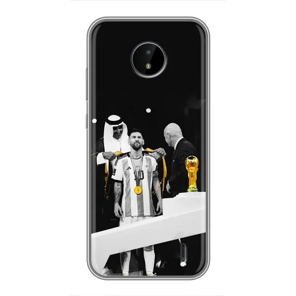 Чехол с принтом «Месси в накидке» для Nokia C20