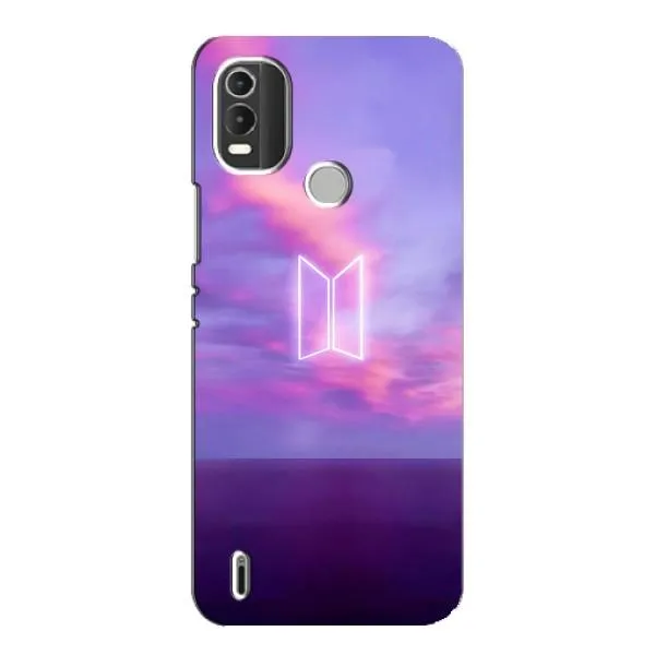 Чохол з принтом «BTS логотип» для Nokia C21 Plus Чохол з принтом «BTS логотип» для Nokia C21 Plus