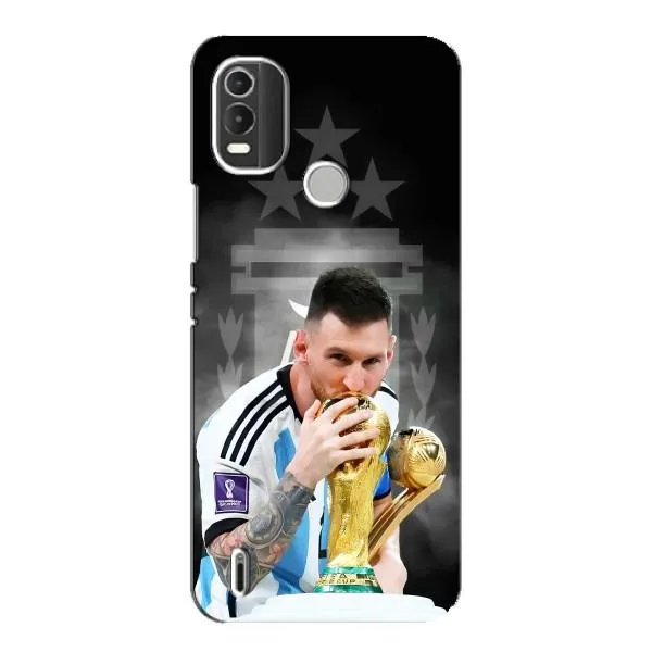 Чехол с принтом «Месси Чемпион» для Nokia C21 Plus