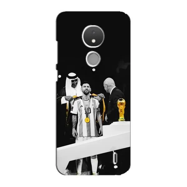 Чехол с принтом «Месси в накидке» для Nokia C21 Чехол с принтом «Месси в накидке» для Nokia C21