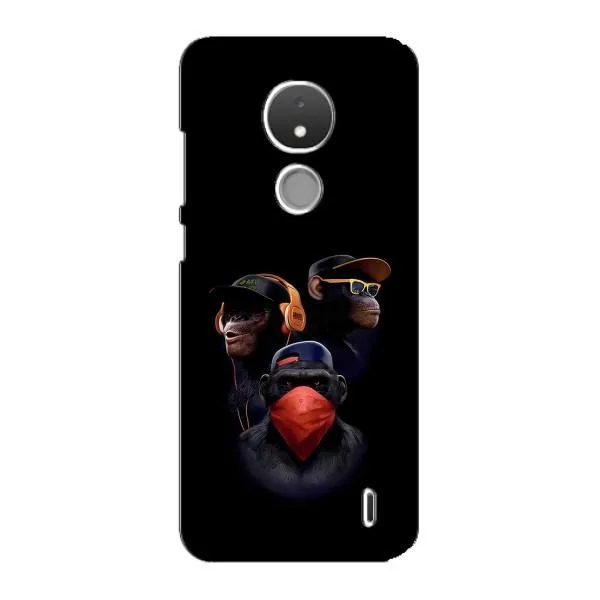 Чехол с принтом «Три обезьяны» для Nokia C21 Чехол с принтом «Три обезьяны» для Nokia C21